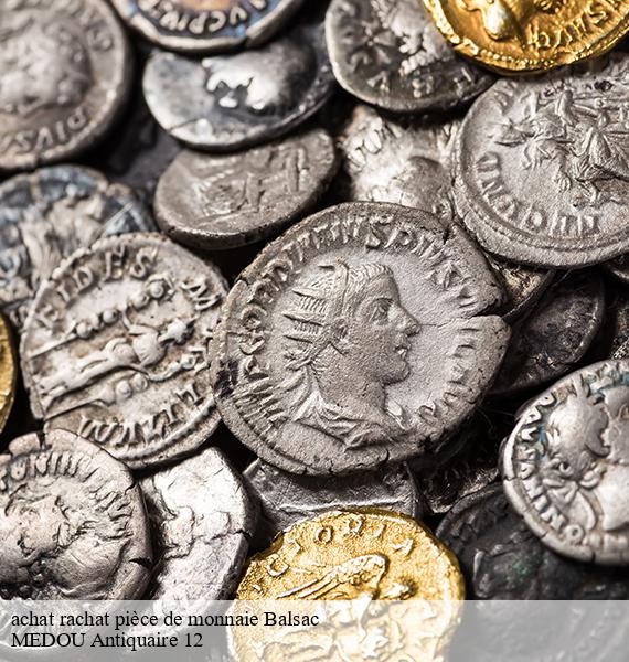 achat rachat pièce de monnaie balsac-12510 MEDOU Antiquaire 12